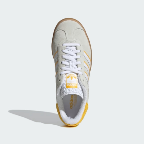 New! adidas Originals Women's Gazelle Bold Shoes - Light Yellow - Picture 3 of 9